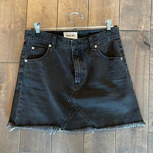 Rollas denim mini skirt